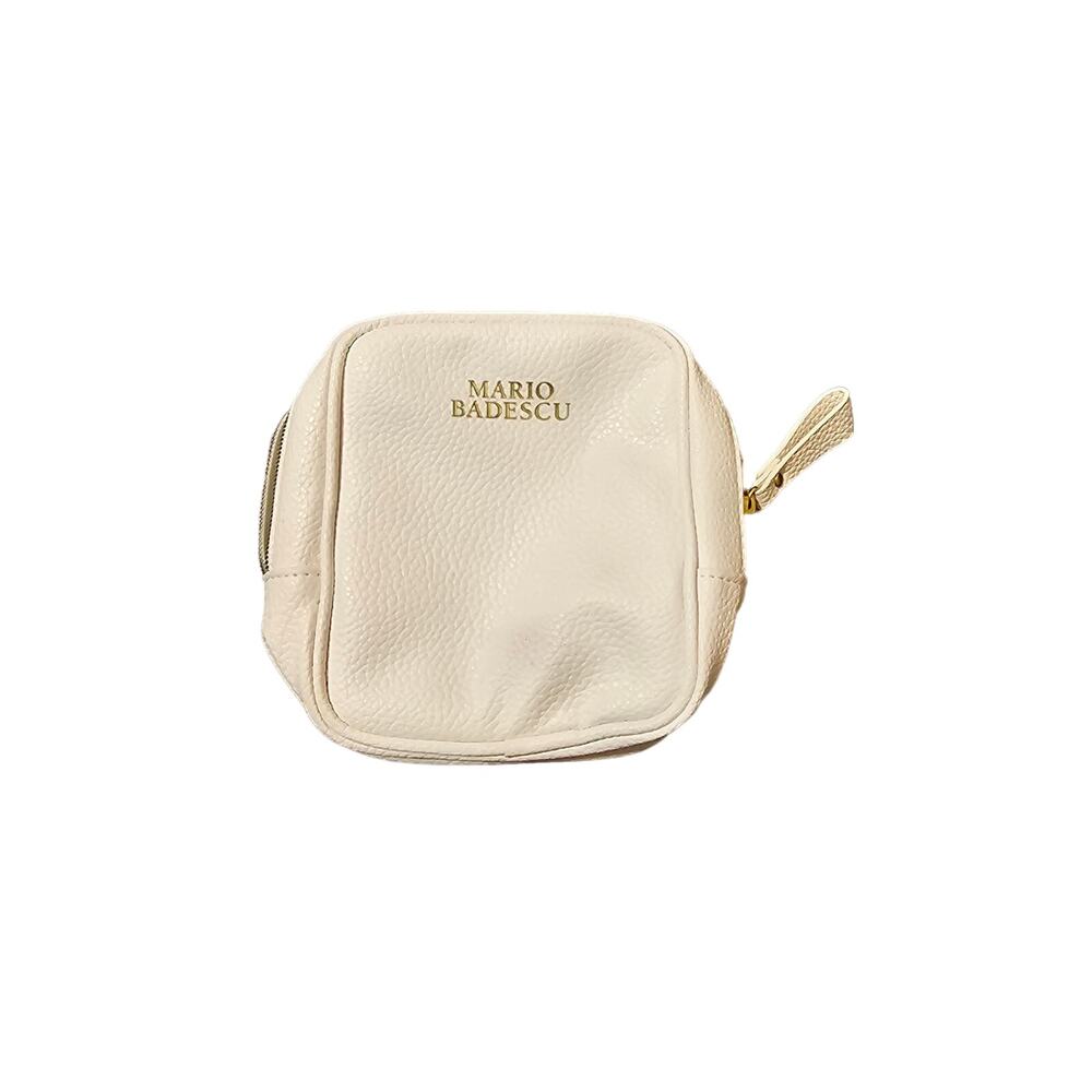 Mario Badescu COSMETIC BAG Makeup White Faux Leather